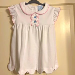 Bella Bliss flutter sleeve Peter Pan top size 5 NWOT